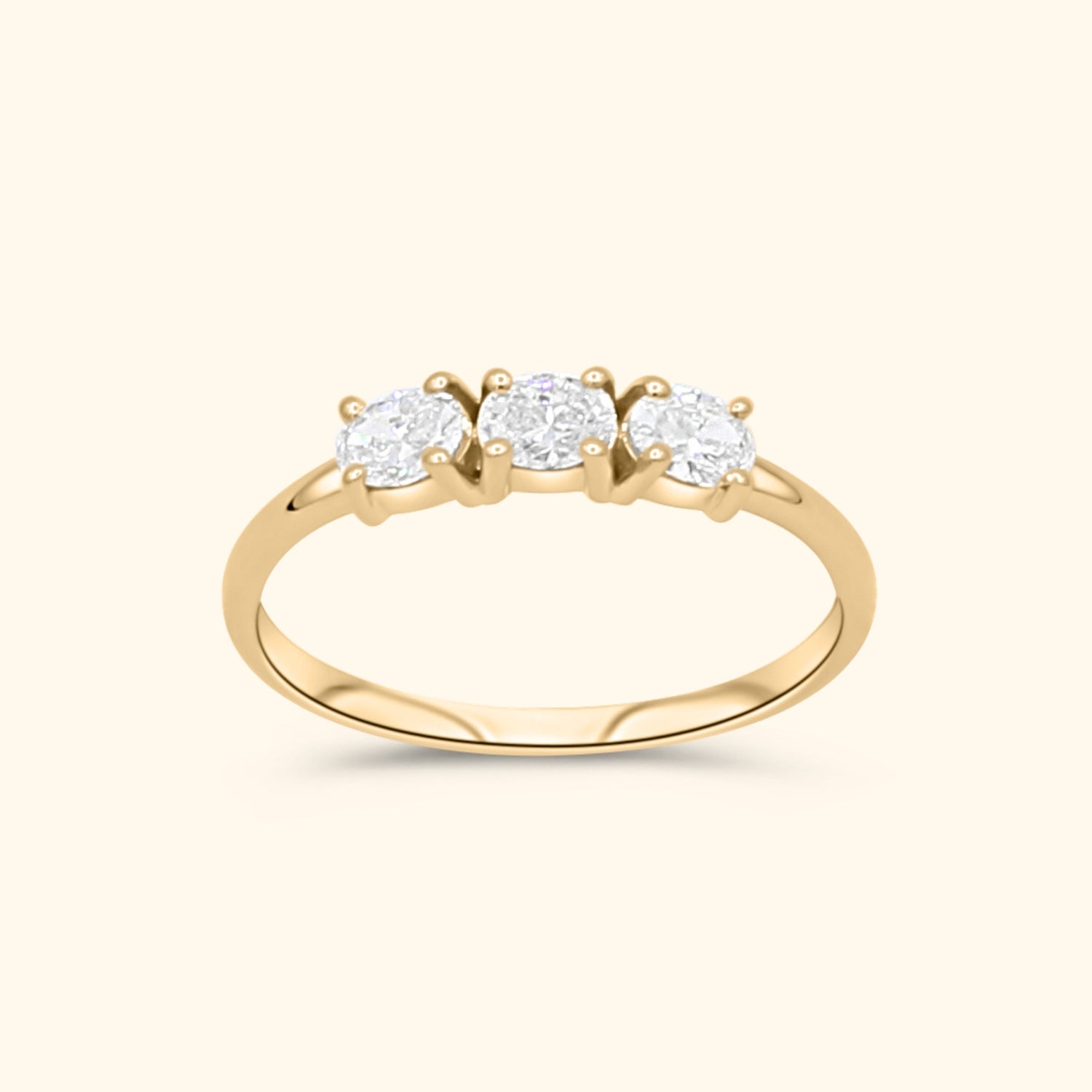 Trio Diamond Ring | 14K Goud